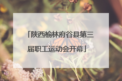 陕西榆林府谷县第三届职工运动会开幕